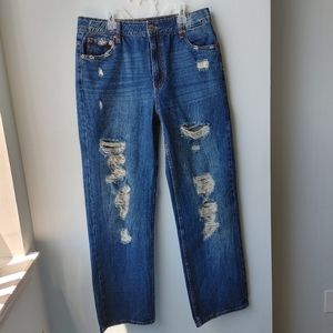 Aeropostale 90's baggy high rise jeans med wash size 10 New